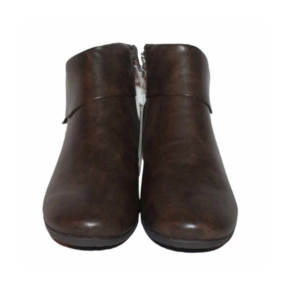 Women's PU Leather Ankle Booties - Picture 9 of 16